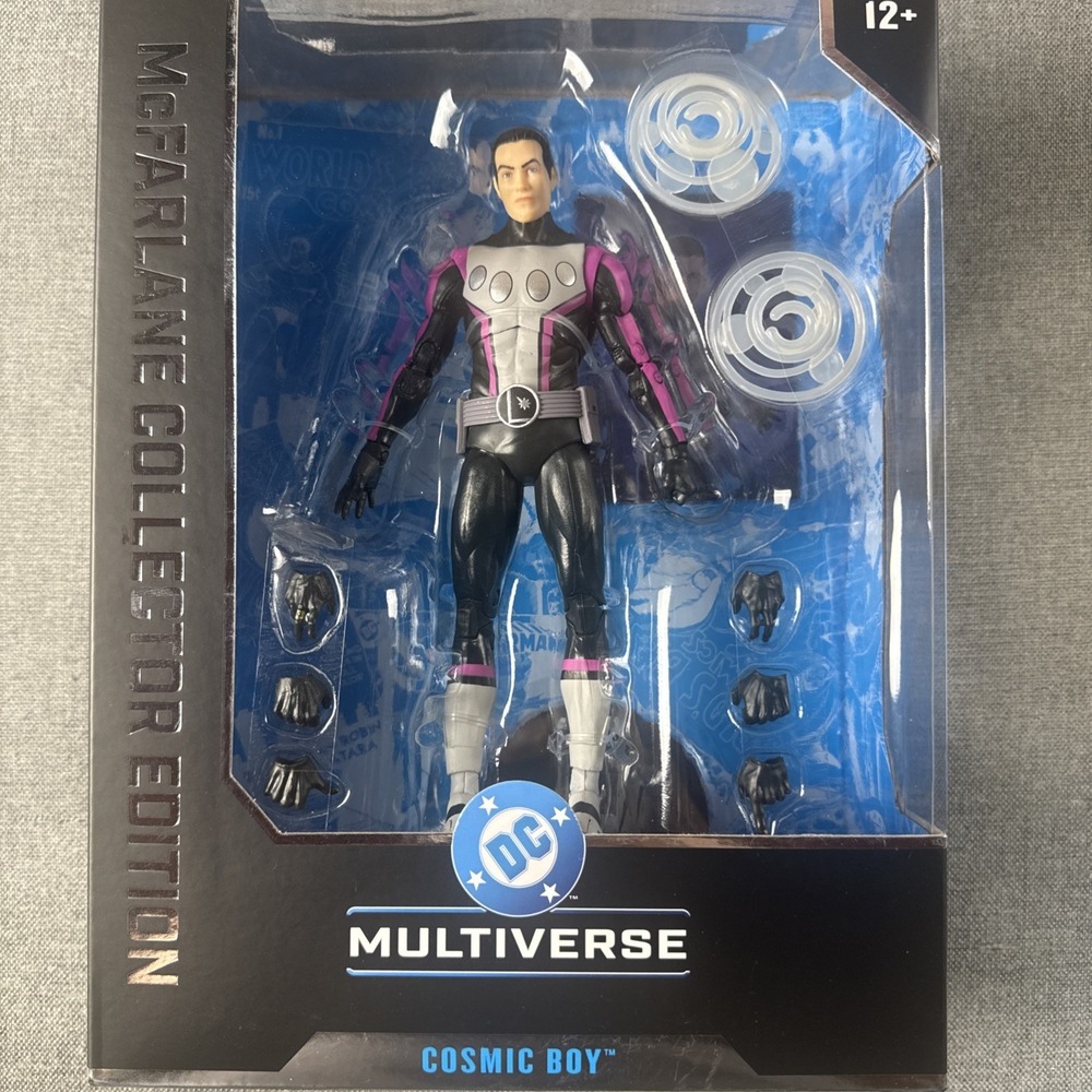 McFarlane DC Multiverse Collectors Edition Cosmic Boy Platinum Edition NIB Chase